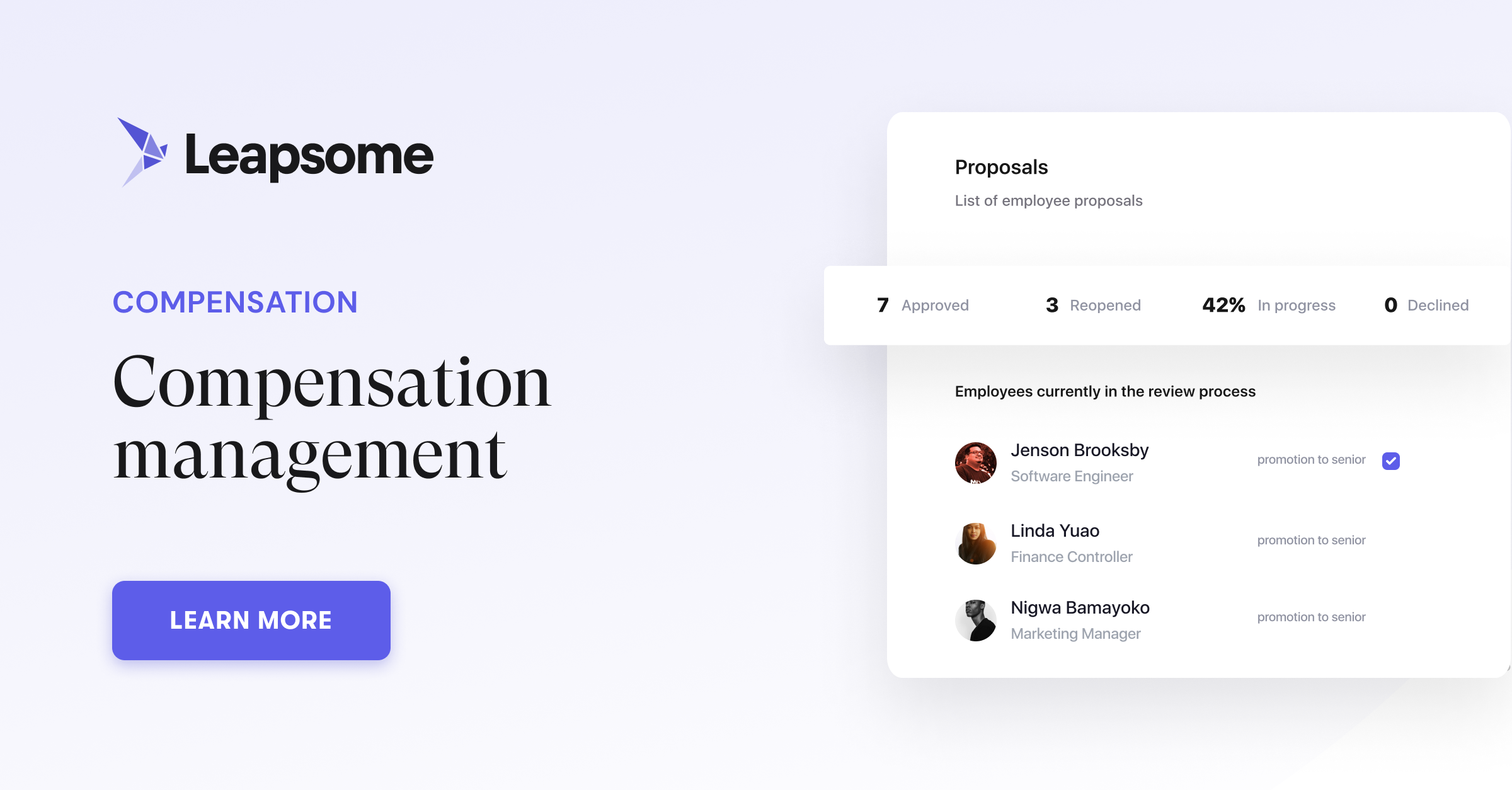 Compensation Management | Leapsome